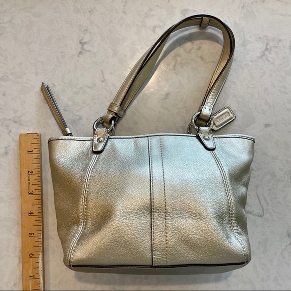 Authentic COACH metallic evening bag - Picture 2 of 6